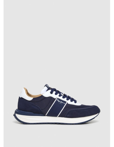 Deportiva running nylon hombre bandoleta logo - PEPE JEANS  PMS60038 - marino