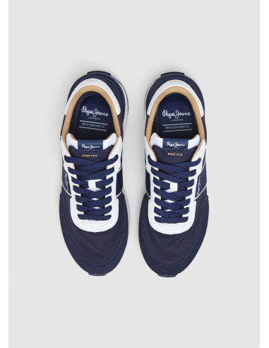 Deportiva running nylon hombre bandoleta logo - PEPE JEANS  PMS60038 - marino