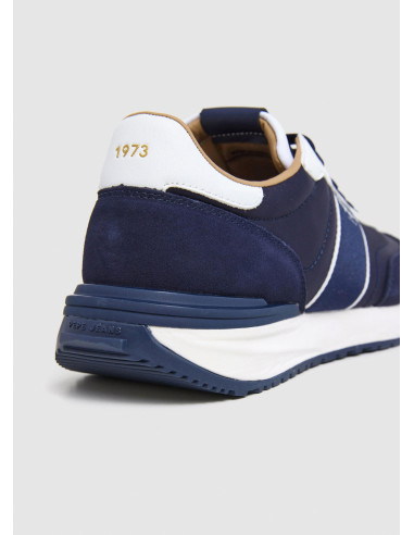 Deportiva running nylon hombre bandoleta logo - PEPE JEANS  PMS60038 - marino