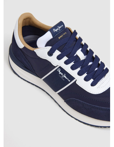 Deportiva running nylon hombre bandoleta logo - PEPE JEANS  PMS60038 - marino