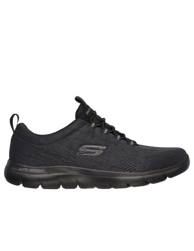 Zapatilla deportiva slip-on cordón elastico - SKECHERS 232186 - TODO negro