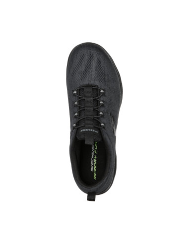 Zapatilla deportiva slip-on cordón elastico - SKECHERS 232186 - TODO negro