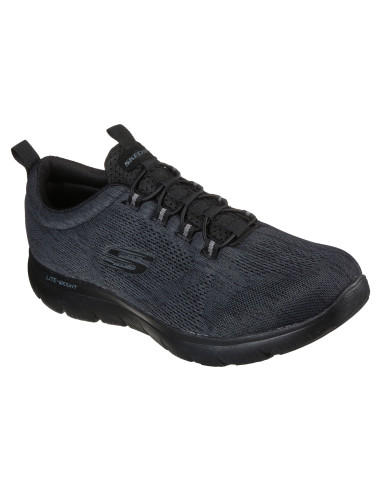 Zapatilla deportiva slip-on cordón elastico - SKECHERS 232186 - TODO negro
