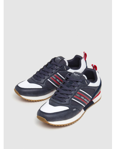 Deportiva running nylon hombre combinada - PEPE JEANS PMS40028 - marino