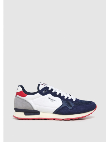 Deportiva running nylon hombre combinada - PEPE JEANS PMS40030 - blanco