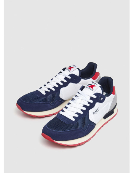 Deportiva running nylon hombre combinada - PEPE JEANS PMS40030 - blanco