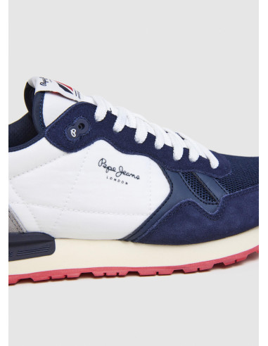 Deportiva running nylon hombre combinada - PEPE JEANS PMS40030 - blanco