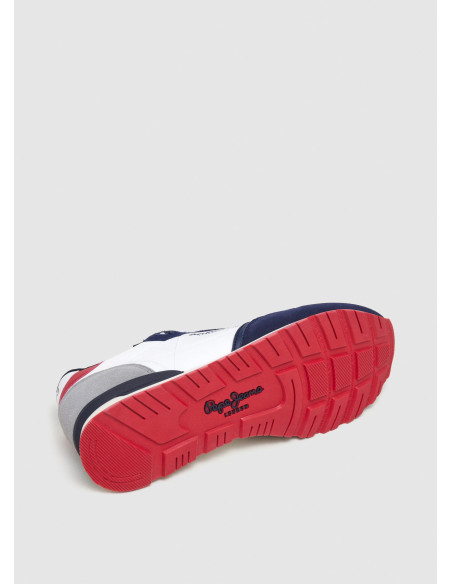 Deportiva running nylon hombre combinada - PEPE JEANS PMS40030 - blanco