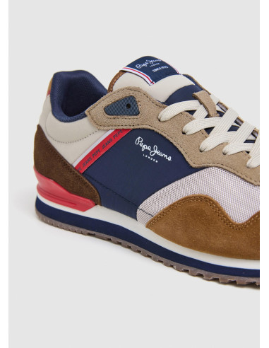 Deportiva running nylon hombre combinada - PEPE JEANS PMS40035 - azul