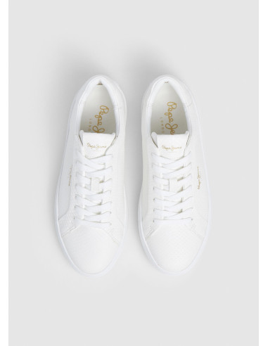 Zapatilla mujer canvas grabada - PEPE JEANS PLS00031 - blanco