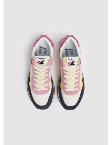 Zapatillas running logo estampado - PEPE JEANS PLS40037 - rosa