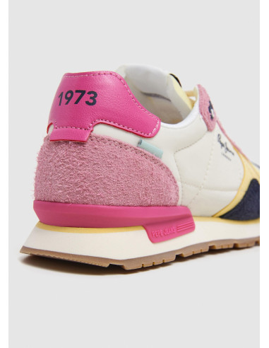 Zapatillas running logo estampado - PEPE JEANS PLS40037 - rosa