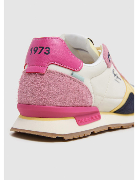 Zapatillas running logo estampado - PEPE JEANS PLS40037 - rosa