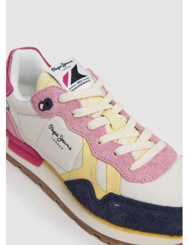 Zapatillas running logo estampado - PEPE JEANS PLS40037 - rosa