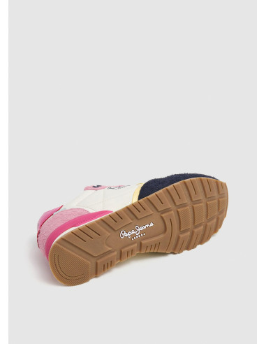 Zapatillas running logo estampado - PEPE JEANS PLS40037 - rosa