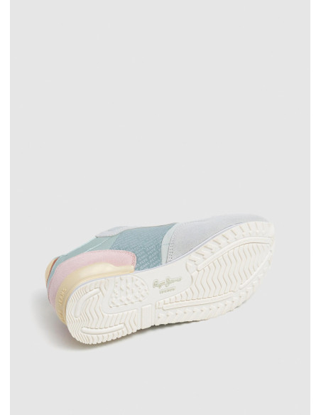 Zapatillas running logo estampado - PEPE JEANS PLS40045 - turquesa