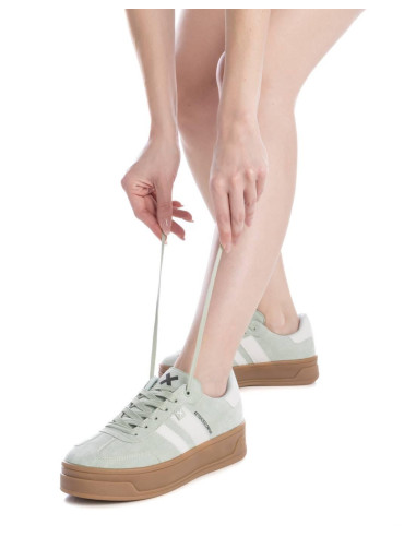 Canvas combinada rayas mujer piso doble caramelo - XTI 143644 - aqua