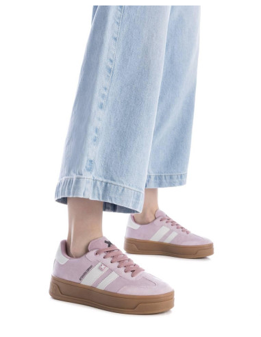 Canvas combinada rayas mujer piso doble caramelo - XTI 143644 - nude