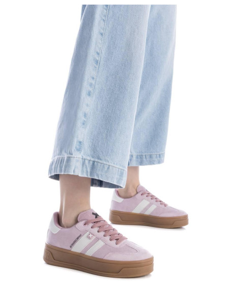 Canvas combinada rayas mujer piso doble caramelo - XTI 143644 - nude