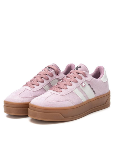 Canvas combinada rayas mujer piso doble caramelo - XTI 143644 - nude