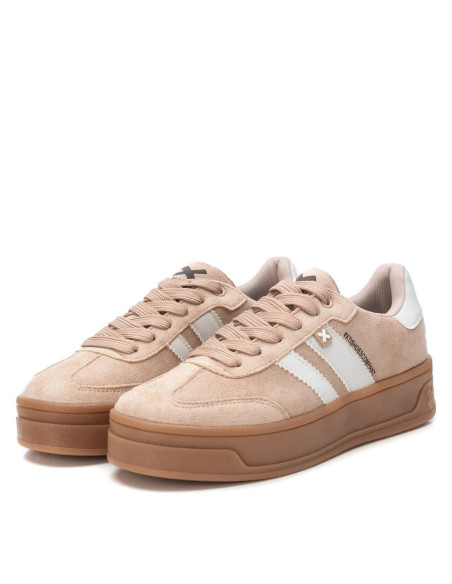 Canvas combinada rayas mujer piso doble caramelo - XTI 143644 - beig