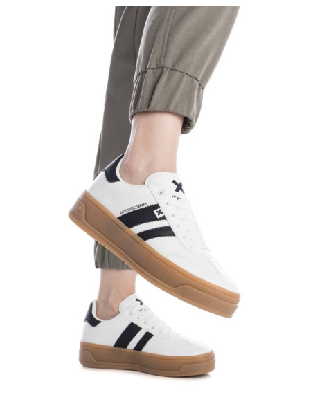 Canvas combinada rayas mujer piso doble - XTI 143645 - blanco