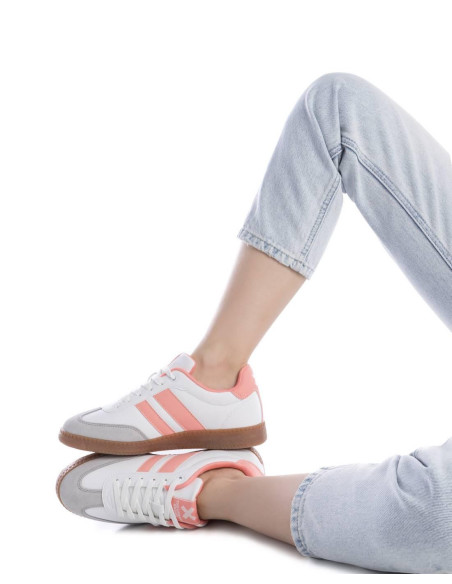 Canvas combinada rayas mujer piso caramelo - XTI 143485 - blanco