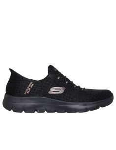 Zapatilla mujer SLIP-INS cordón elastico - SKECHERS 150128 - negro