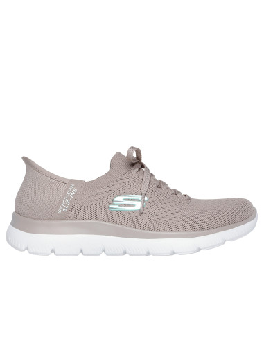 Zapatilla mujer SLIP-INS cordón elastico - SKECHERS 150263 - taupe