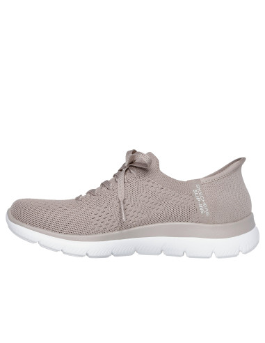 Zapatilla mujer SLIP-INS cordón elastico - SKECHERS 150263 - taupe