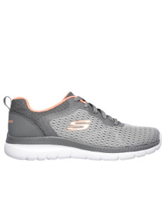 Zapatilla deportiva micro mujer - SKECHERS 12607 - gris