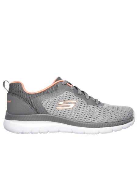 Zapatilla deportiva micro mujer - SKECHERS 12607 - gris