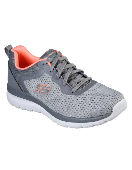 Zapatilla deportiva micro mujer - SKECHERS 12607 - gris