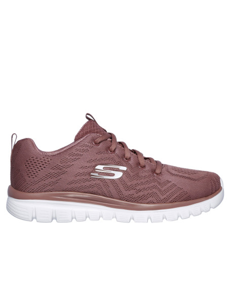 Zapatilla deportiva micro mujer - SKECHERS 12615 - rosa
