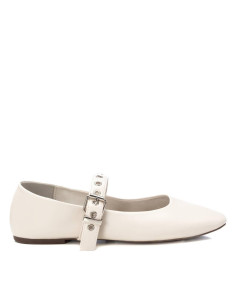 Bailarina plana ajuste correa hebilla - XTI 144021 - hielo