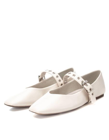 Bailarina plana ajuste correa hebilla - XTI 144021 - hielo