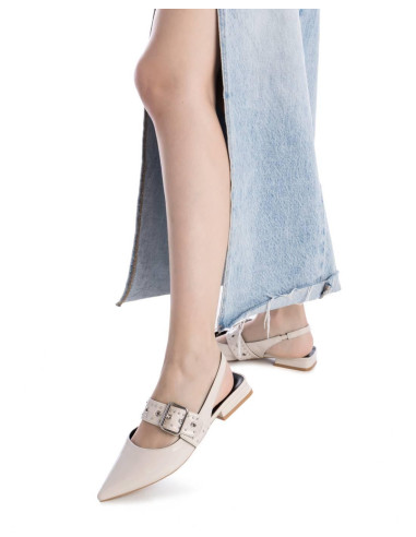 Baliarina charol puentera y correa - XTI 144023 - beig