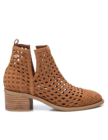 Botin mujer trenzado tacon madera bajo - XTI 143959 - cuero