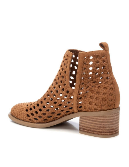Botin mujer trenzado tacon madera bajo - XTI 143959 - cuero