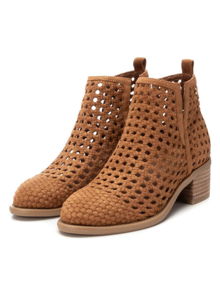 Botin mujer trenzado tacon madera bajo - XTI 143959 - cuero