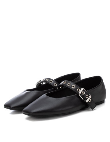 Bailarina plana ajuste correa hebilla - XTI 144021 - negro