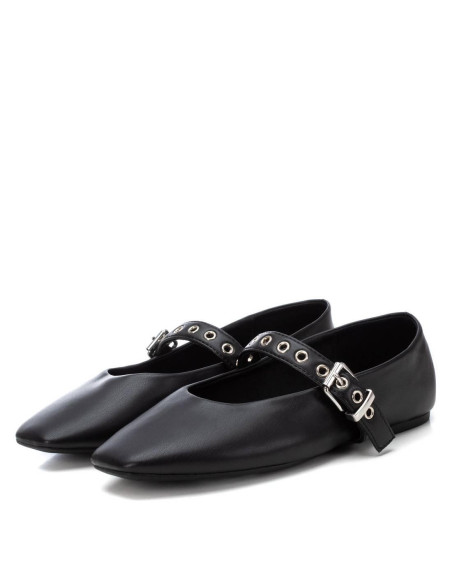 Bailarina plana ajuste correa hebilla - XTI 144021 - negro