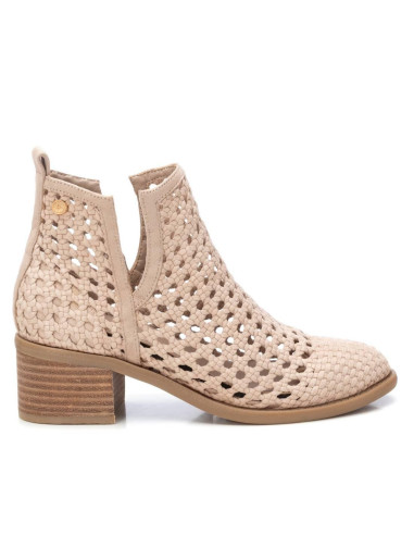 Botin mujer trenzado tacon madera bajo - XTI 143959 - beig