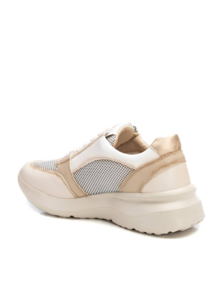 Zapatilla mujer con cierre en cordón y cremallera - XTI 143736 - beig