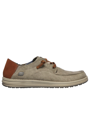 Mocasín sin cordones con puntera de mocasín casual - SKECHERS 210116 - taupe
