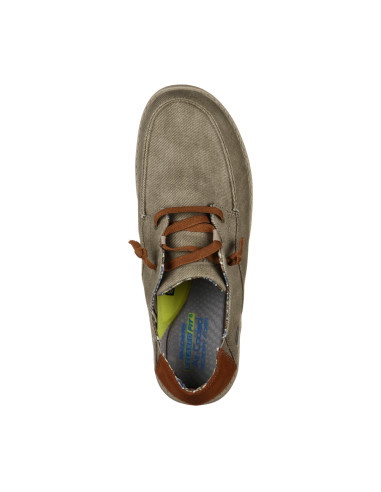 Mocasín sin cordones con puntera de mocasín casual - SKECHERS 210116 - taupe