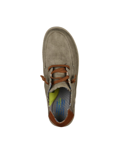 Mocasín sin cordones con puntera de mocasín casual - SKECHERS 210116 - taupe