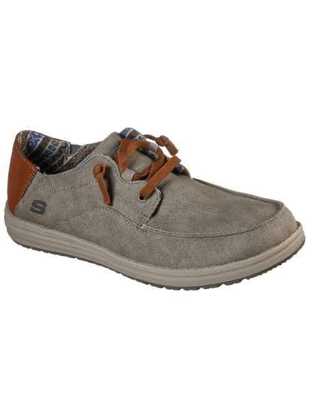 Mocasín sin cordones con puntera de mocasín casual - SKECHERS 210116 - taupe