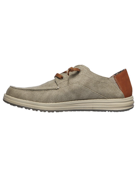 Mocasín sin cordones con puntera de mocasín casual - SKECHERS 210116 - taupe