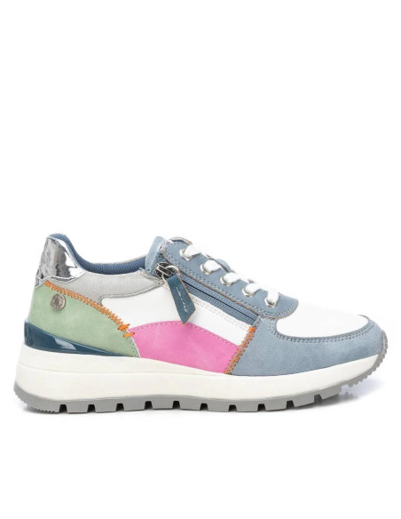 Zapatilla mujer casual con cremallera - REFRESH 172446 - jeans